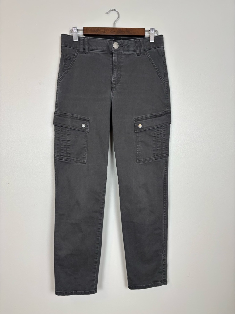 Democracy Jeans Womens 6 Ab Solution Straight Leg Utility Stretch Cargo Pants